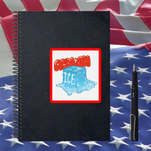 Abolish ICE Melting Ice Cube Sticker