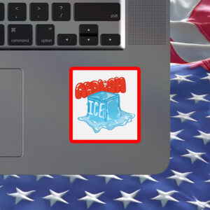 Abolish ICE Melting Ice Cube Sticker
