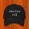 Abolish ICE Minimalist Embroidered Hat, Anti Trump Protest Cap