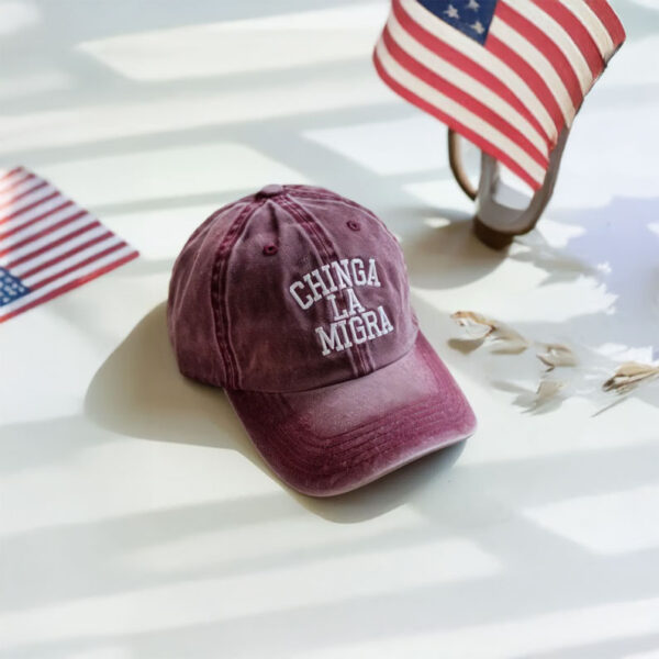 Anti ICE Abolish ICE Cap, Embroidered Chinga La Migra Hat