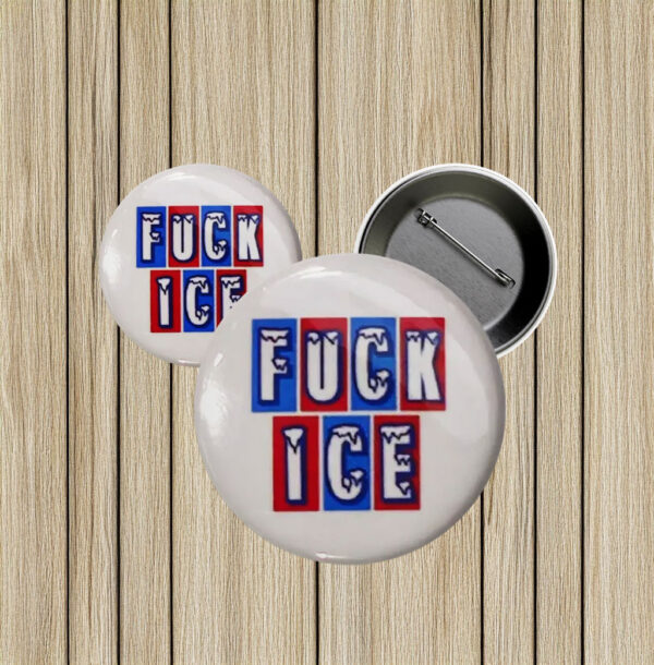 Anti ICE Activist Pin, Fuck ICE Pinback Button