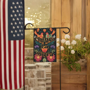 Anti-ICE Spring Yard Banner, Chinga La Migra Garden Flag