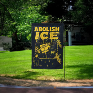 Anti Trump, FDT, Political Garden Decor, Abolish ICE Garden Flag
