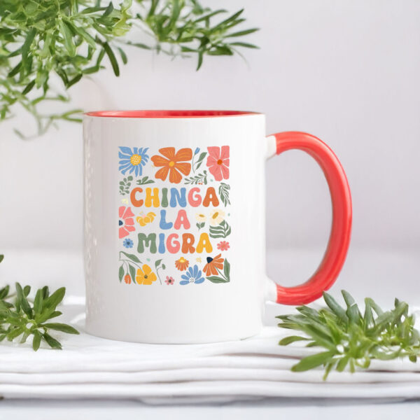 Anti-Trump Mug, Pro Immigrant Rights, Chinga La Migra Mug