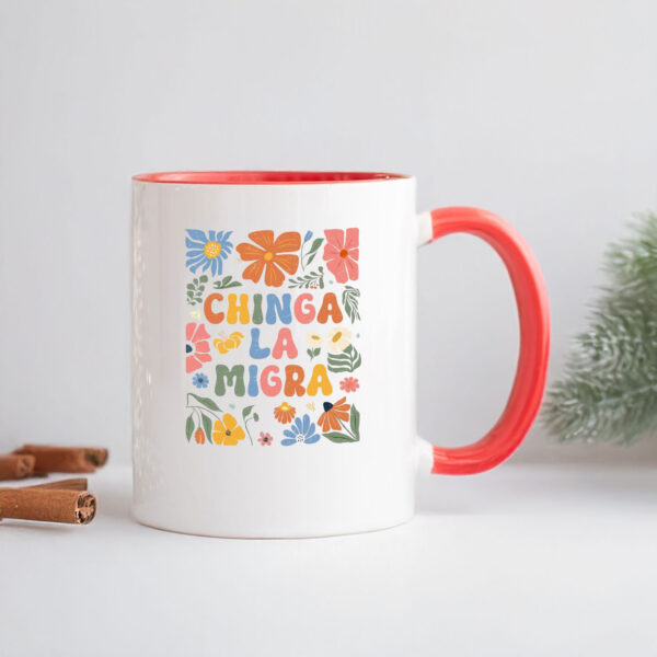 Anti-Trump Mug, Pro Immigrant Rights, Chinga La Migra Mug