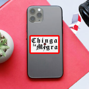 Anti–ICE, Chinga La Migra Gothic Rose Sticker