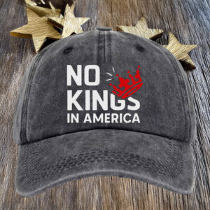 Broken Crown Design-No Kings In America Hat