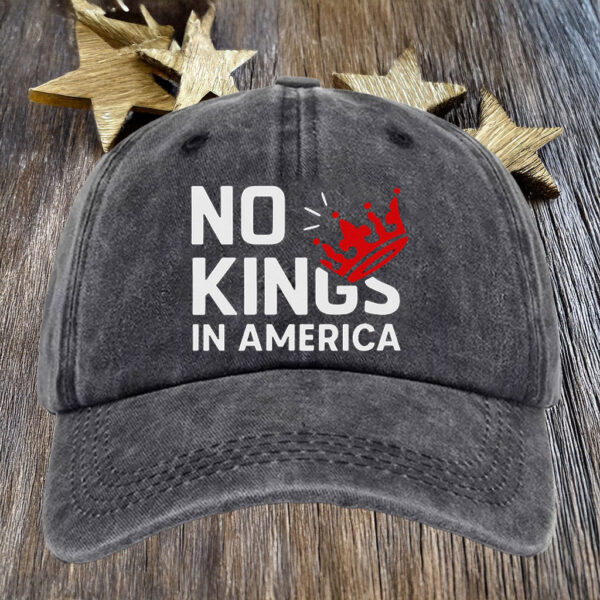 Broken Crown Design-No Kings In America Hat