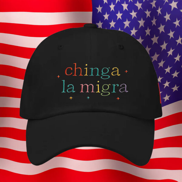 Chinga La Migra Embroidered Hat - Fuck Trump ICE MAGA Fascism Hat