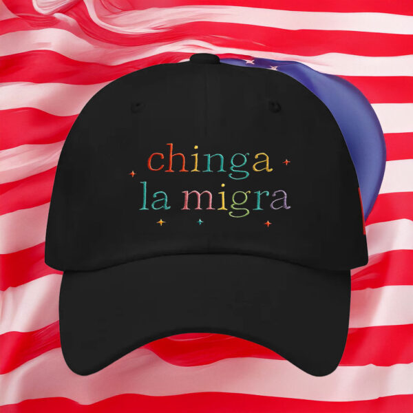 Chinga La Migra Embroidered Hat - Fuck Trump ICE MAGA Fascism Hat