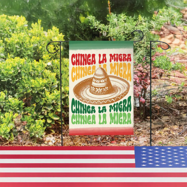 Chinga La Migra Flag, Refugees Welcome Flag