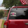 Chinga La Migra Floral Bow Vinyl Sticker