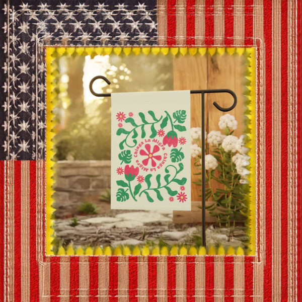 Chinga La Migra Garden Flag – Latinx Protest Outdoor Decor, Immigrant Rights Yard Flag
