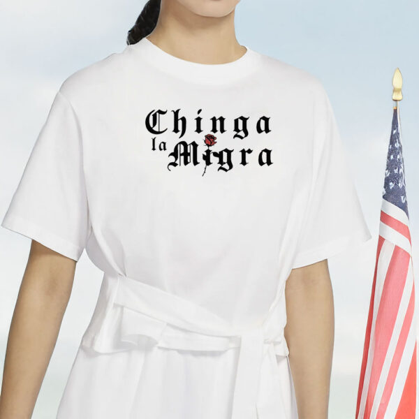 Chinga La Migra Gothic Rose Tee – Abolish ICE • Anti-Fascism Comfort Colors Shirt