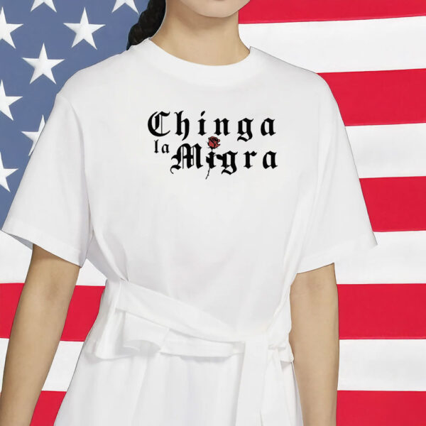 Chinga La Migra Gothic Rose Tee – Abolish ICE • Anti-Fascism Comfort Colors Shirt