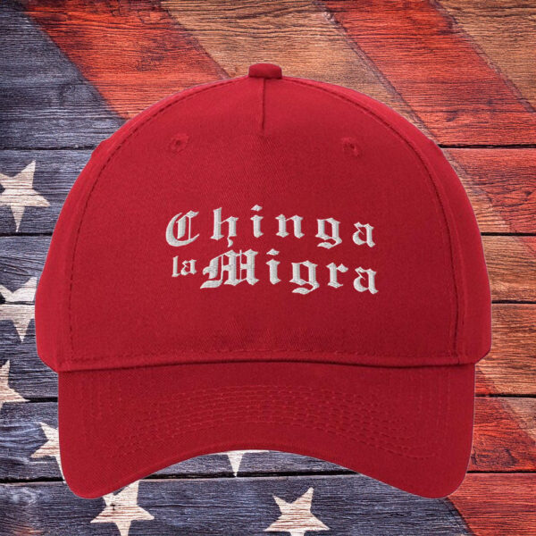 Chinga La Migra Hat, Funny Political Protest Cap, Pro Immigration Embroidered Dad Hat