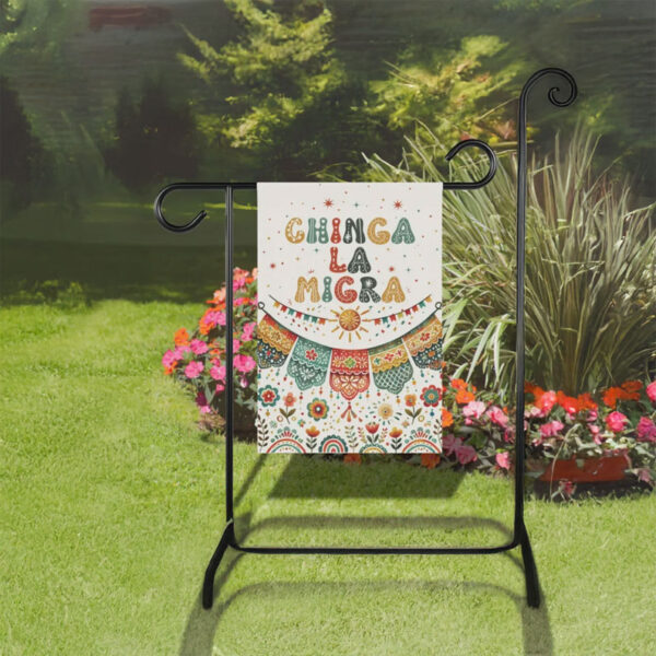 Chinga La Migra Immigrant Garden Flag – Abolish ICE Flag