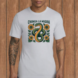 Chinga La Migra Snake & Sunflower T-Shirt