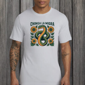 Chinga La Migra Snake & Sunflower T-Shirt