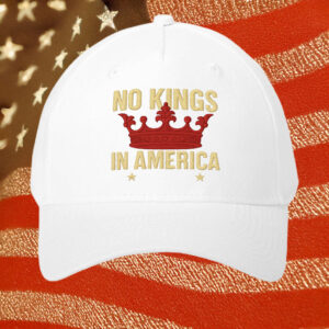 Classic Patriotic Freedom Cap, No Kings In America Crown Embroidered Hat