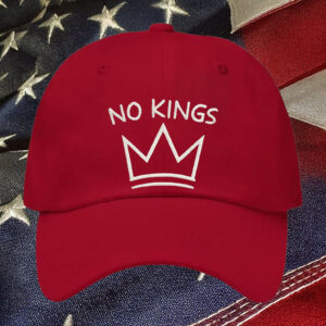 Clean Outline Freedom Cap, No Kings Minimal Crown Embroidered Hat