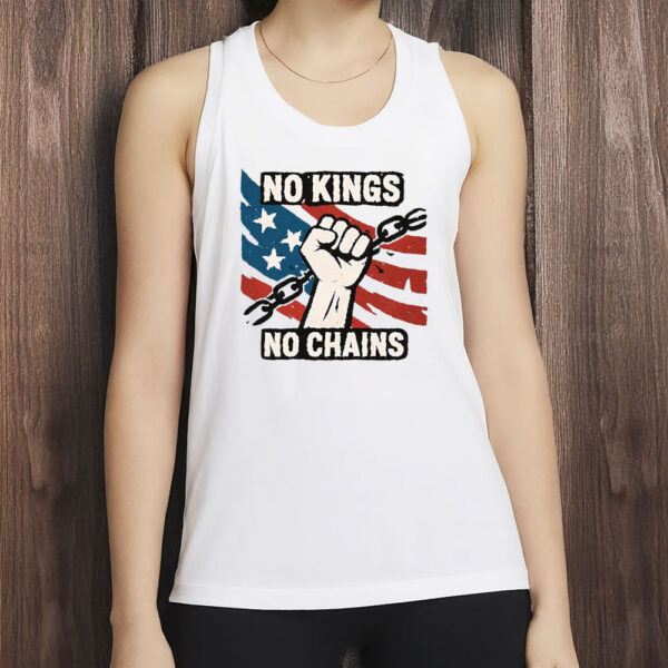 Comfort Colors Political Protest Tee No Kings No Chains 4th of July Shirt
