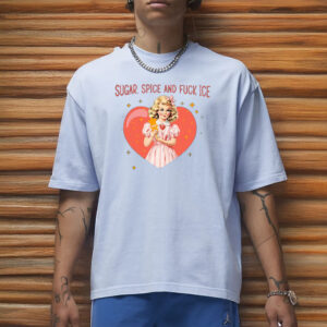 Comfort Colors Sugar Spice and Fuck ICE Vintage Liberal Protest Shirt