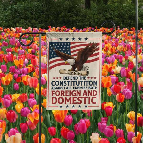 Defend the Constitution Garden Flag