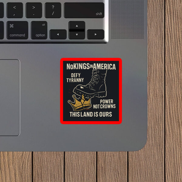 Defy Tyranny • Power Not Crowns Vinyl Sticker