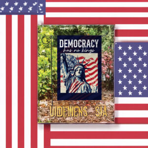 Democracy Has No Kings Garden Flag