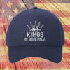 Elegant Patriotic Freedom Cap, No Kings In America Crown Embroidered Hat