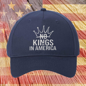 Elegant Patriotic Freedom Cap, No Kings In America Crown Embroidered Hat