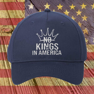 Elegant Patriotic Freedom Cap, No Kings In America Crown Embroidered Hat