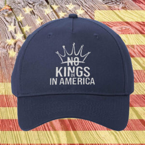 Elegant Patriotic Freedom Cap, No Kings In America Crown Embroidered Hat