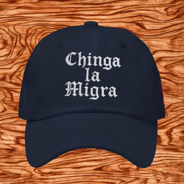 Embroidered Chinga La Migra Hat, Fuck ICE Protest Cap