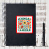End ICE Solidarity Vinyl Decal, Chinga La Migra Floral Sticker