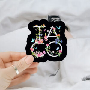 Floral T.A.C.O. Vinyl Sticker