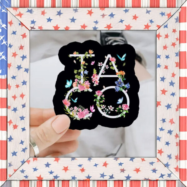 Floral T.A.C.O. Vinyl Sticker
