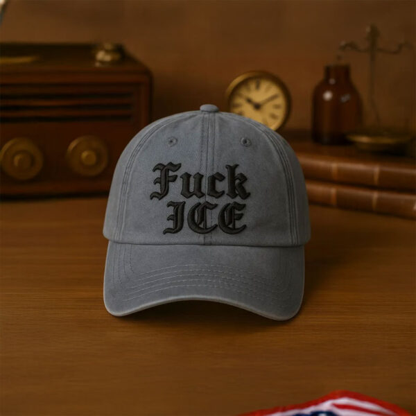 Fuck ICE Embroidered Dad Hat, Anti Deportation Protest Hat