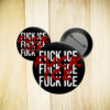 Fuck ICE Pin Button, Abolish ICE Political Activist Pin