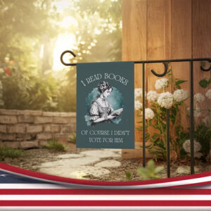 I Read Books Garden Flag