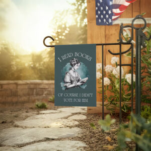 I Read Books Garden Flag