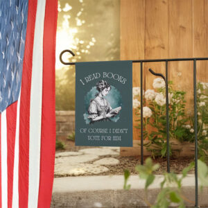 I Read Books Garden Flag