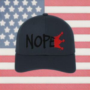 NOPE Embroidered Hat - Anti Monarchy Crown Smash Cap