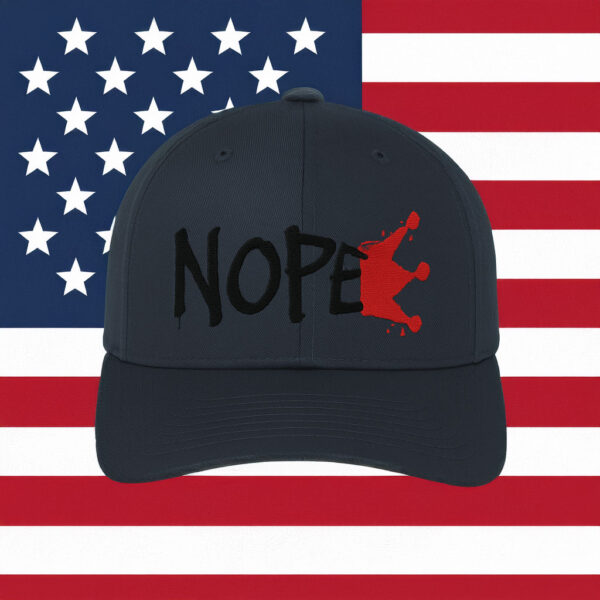 NOPE Embroidered Hat - Anti Monarchy Crown Smash Cap