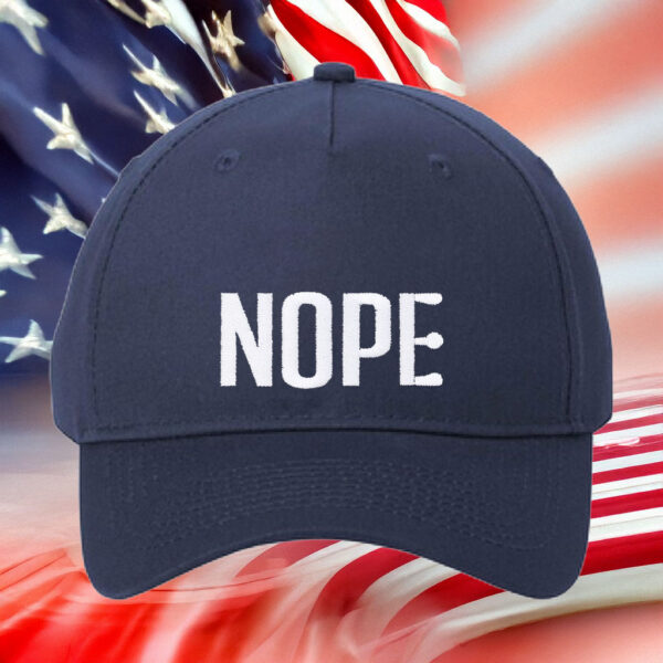 NOPE Minimalist Embroidered Hat