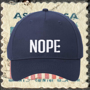 NOPE Minimalist Embroidered Hat