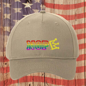 NOPE Rainbow Pride Crown Embroidered Hat
