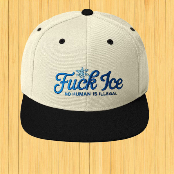 No Human Is Illegal Embroidered Political Protest Cap, Fuck ICE Hat