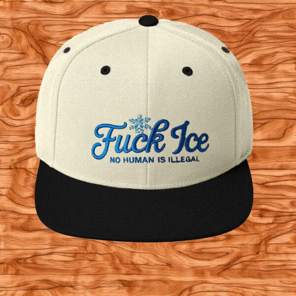 No Human Is Illegal Embroidered Political Protest Cap, Fuck ICE Hat